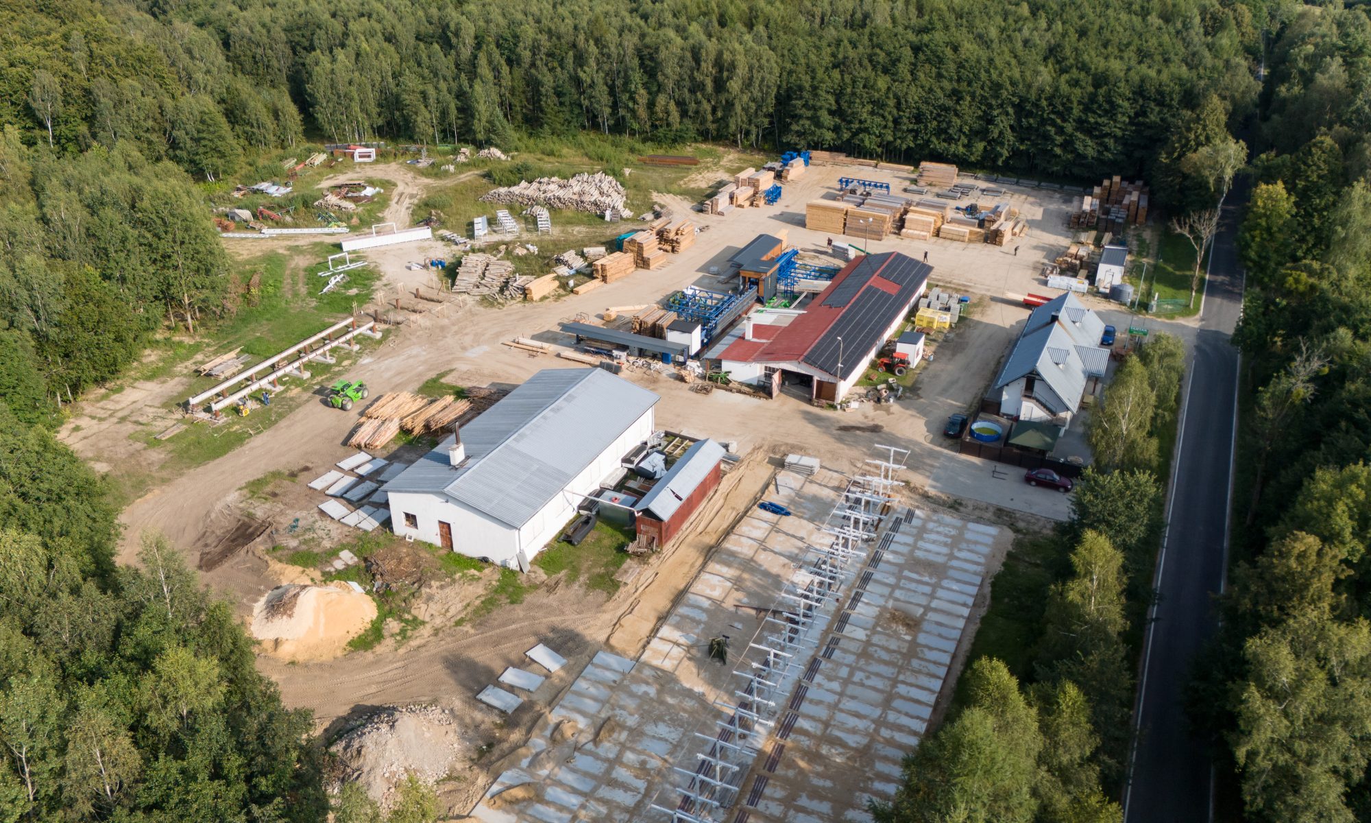 Tartak Nowy Wiec - widok z drona